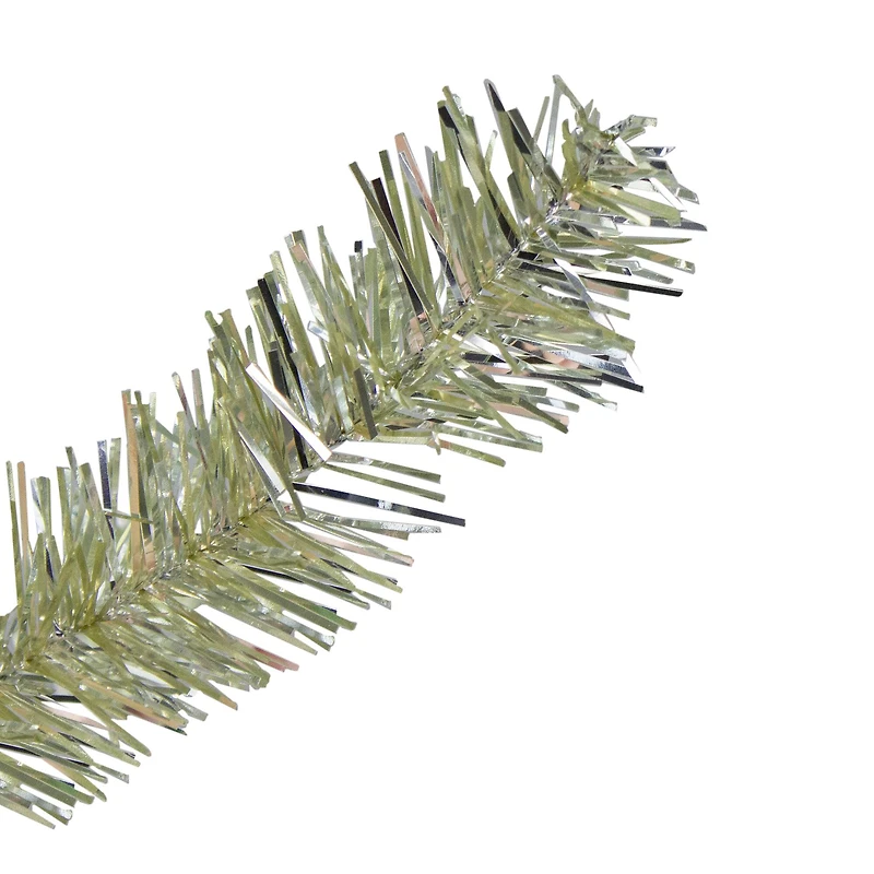9ft. Unlit Metallic Platinum Artificial Tinsel Christmas Tree