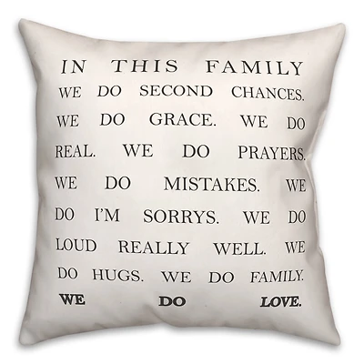 In This Family Indoor/Outdoor Throw Pillow