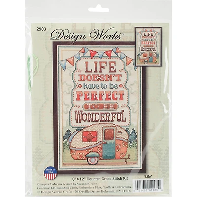 Design Works™ Life is Wonderful Counted Cross Stitch Kit