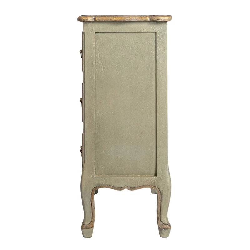 Hello Honey® Distressed Gray Wood Dresser Cabinet