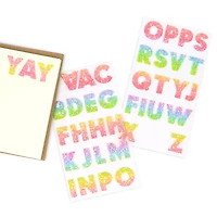 Rainbow Glitter Alphabet Stickers by Recollections™