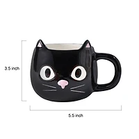 12oz. Black Cat Ceramic Mug by Ashland®