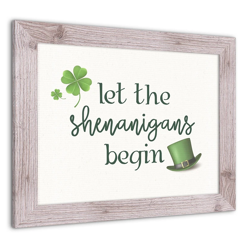 Shenanigans Begin Framed Print 16" x 20" Western White Framed Print
