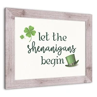 Shenanigans Begin Framed Print 16" x 20" Western White Framed Print