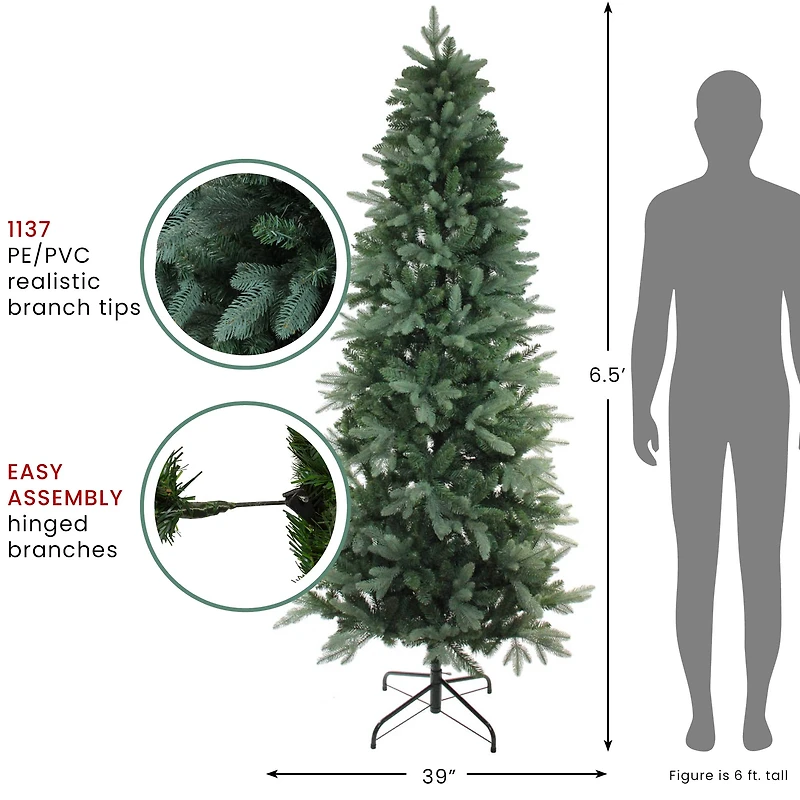 6.5ft. Unlit Real Touch™️ Washington Frasier Fir Artificial Christmas Tree