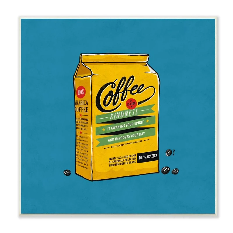 Stupell Industries Coffee Wisdom Wooden Wall Plaque