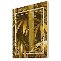 Designart - Yellow Bamboo and Tropical Leaves