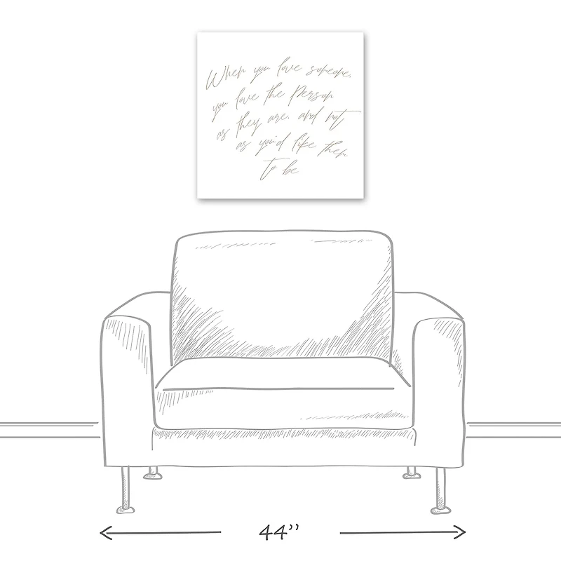 When You Love Someone 20" x 20" Canvas Wall Art