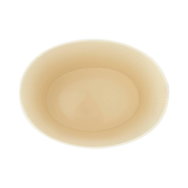 Hello Honey® 10.75" White Oval Metal "Bread" Box with Lid