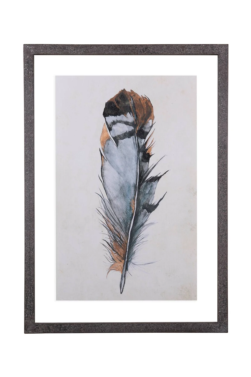 Hello Honey® Wood Framed Wall Décor with Feathers Set