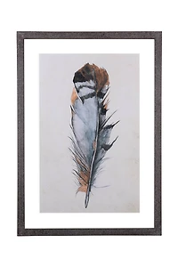 Hello Honey® Wood Framed Wall Décor with Feathers Set
