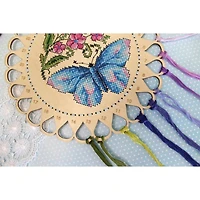 MP Studia Flower Meadow. Thread Organizer Cross Stitch On Wood Kit