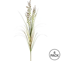 6 Pack: Green And Brown Mixed Grass Spray