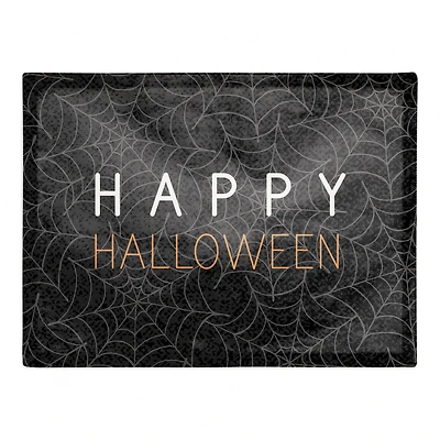 Happy Halloween Spider Webs 18" x 14" Cotton Twill Placemat