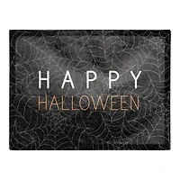 Happy Halloween Spider Webs 18" x 14" Cotton Twill Placemat