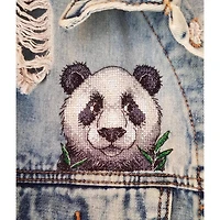 MP Studia Panda Cross Stitch On Clothes Kit