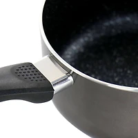 Oster 2.5qt. Merrion Metallic Gray Nonstick Aluminum Saucepan with Lid