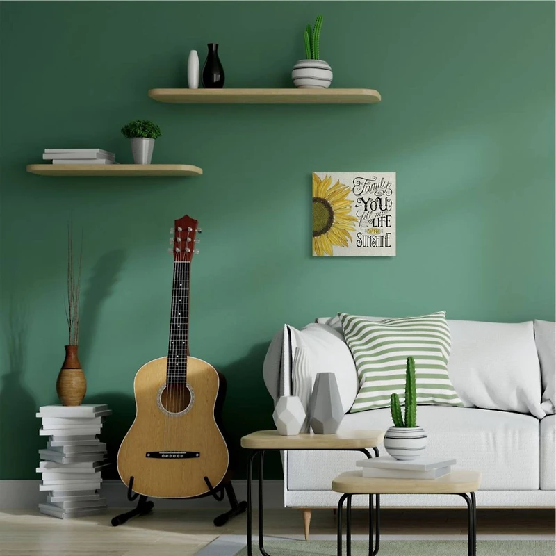 Stupell Industries You Fill My Life with Sunshine Canvas Wall Art