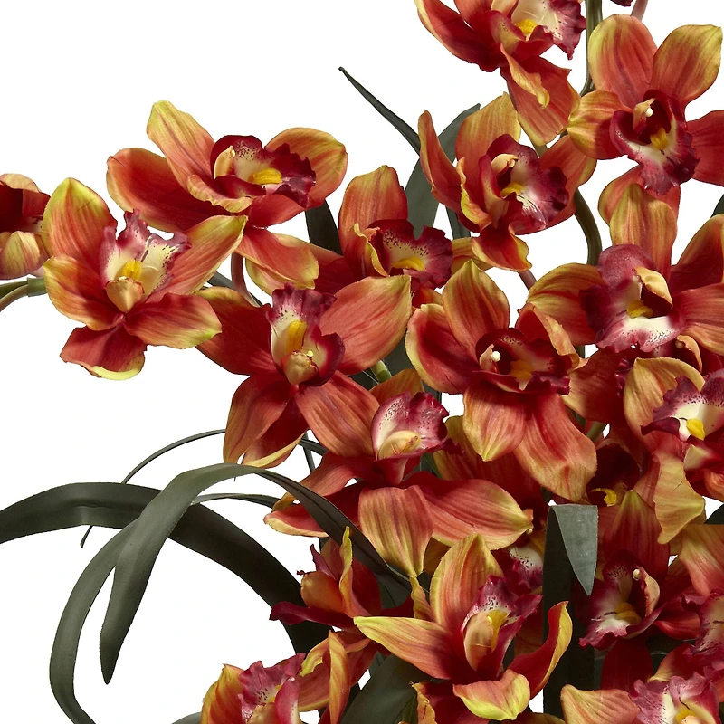 3ft. Large Cymbidium Artificial Arrangement with Vase
