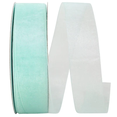 JAM Paper 1.5" x 100yd. Sheer Chiffon Mono Ribbon