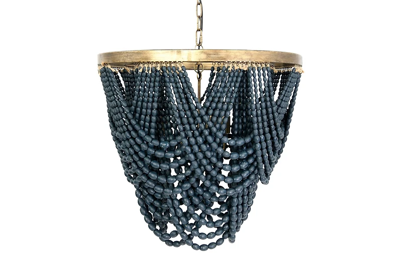 Hello Honey® 26" 2-Tier Draped Wood Bead Chandelier