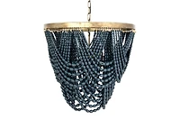 Hello Honey® 26" 2-Tier Draped Wood Bead Chandelier
