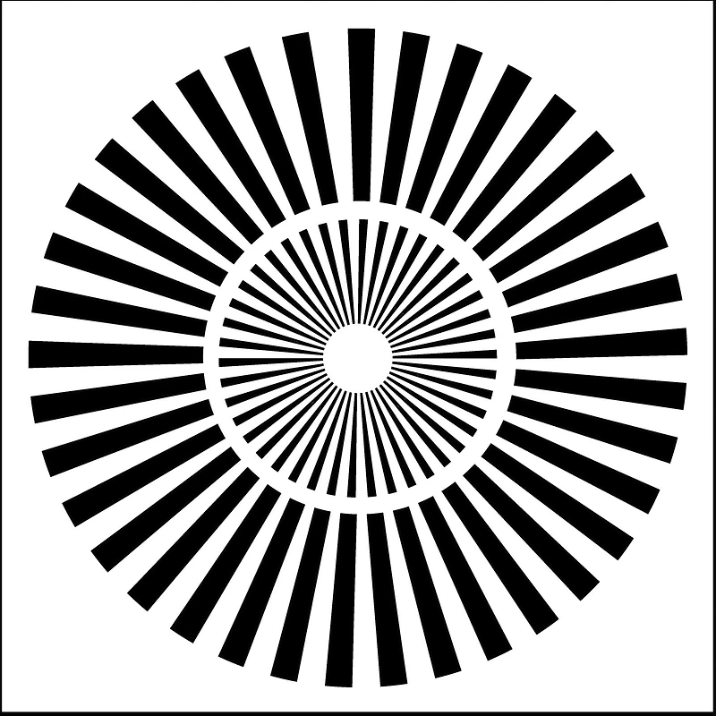 The Crafter's Workshop Sunburst Stencil, 6" x 6"