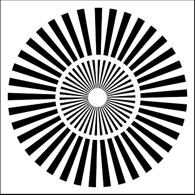 The Crafter's Workshop Sunburst Stencil, 6" x 6"