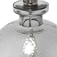Lalia Home 20" Smokey Gray Hammered Glass Jar Table Lamp