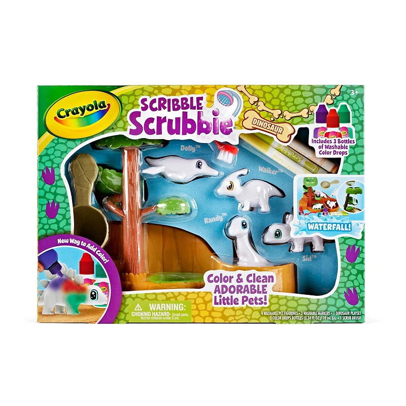 Crayola® Scribble Scrubbie® Waterfall Dinosaur Playset
