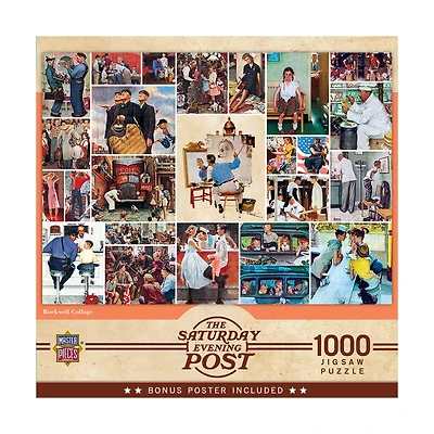The Saturday Evening Post Norman Rockwell Collage 1000 Piece Puzzle