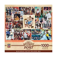 The Saturday Evening Post Norman Rockwell Collage 1000 Piece Puzzle
