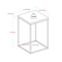 Walker Edison Modern Square Side Table