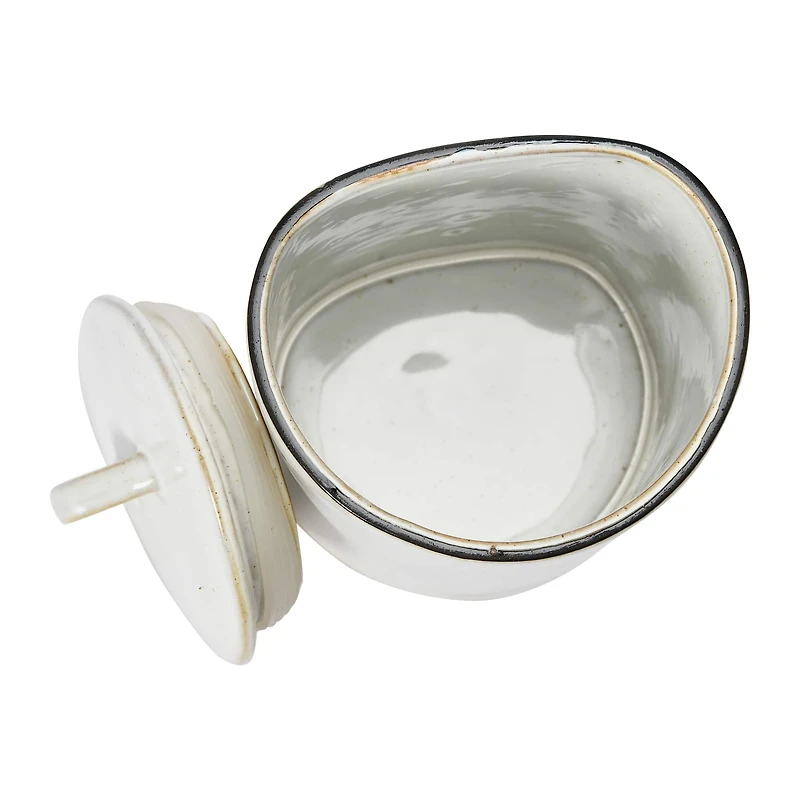 Hello Honey® Stoneware Food Storage Container with Reactive Glaze