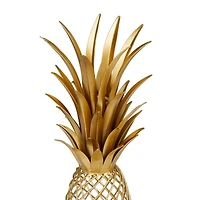 Gold Metal Glam Sculpture, 16" x 4" x 5"