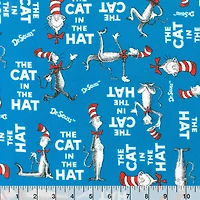 Dr. Seuss™ Cat in the Hat Word Toss Cotton Fabric