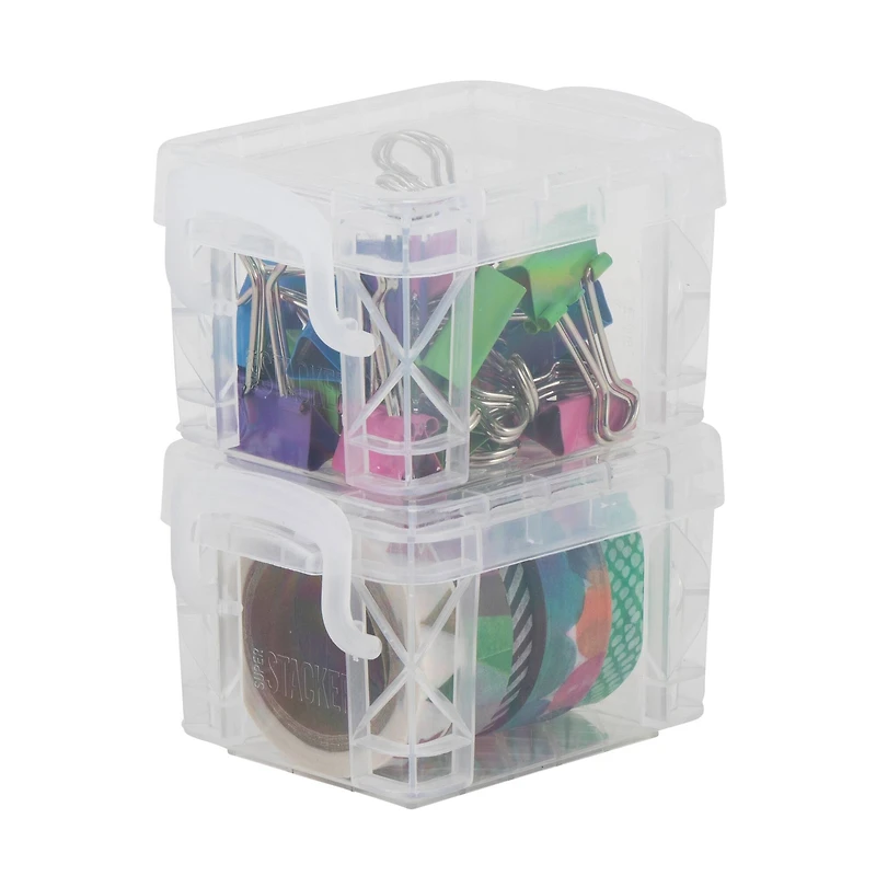 Super Stacker® Clear Pixie Boxes, 2ct.