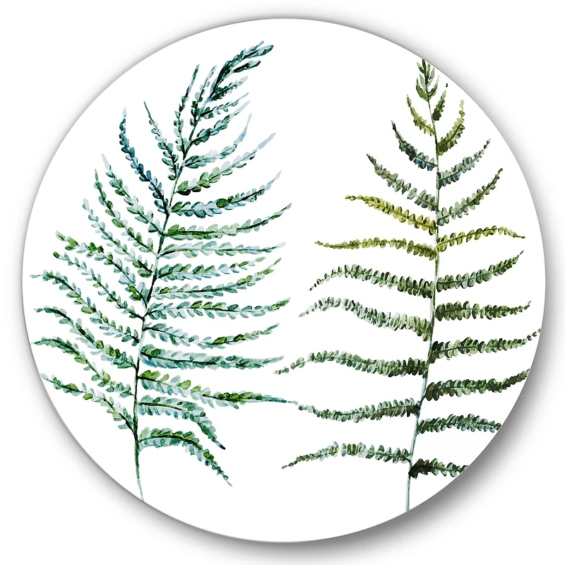 Designart - Two Fern Leaves