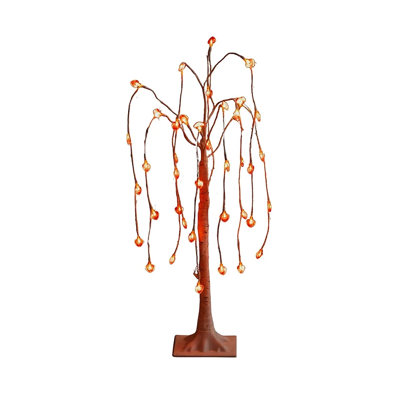 3ft. Pre-Lit Artificial Valentine's Day Willow Tree with 40 Heart Shaped LED Lights