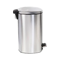 Honey Can Do 50L Soft-Close Stainless Steel Step Trash Can with Lid