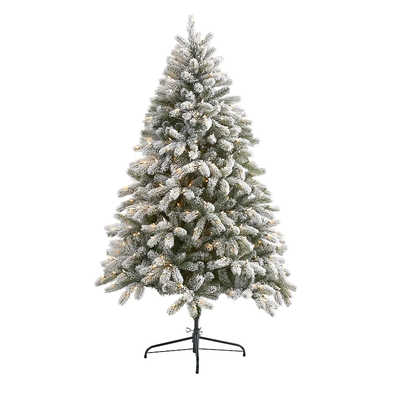 6ft. Pre-Lit South Carolina Spruce Artificial Christmas Tree, Clear LED Lights