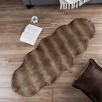 Hastings Home Faux Sheepskin Fur Rug