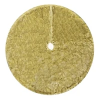 Faux Fur Christmas Tree Skirt - 48" - Brown
