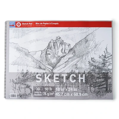 6 Pack: Sketch Pad by Artist's Loft™, 18" x 24"