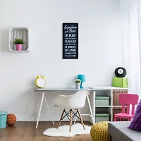 Stupell Industries Brave Superhero Rules Kid's Blue Motivational List in Frame Wall Art