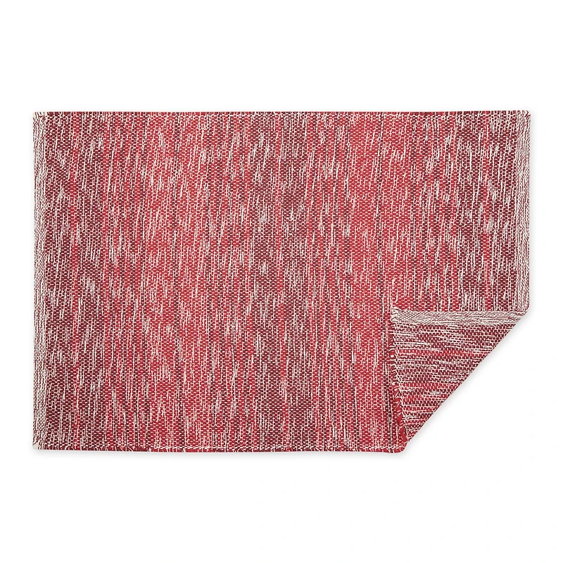 DII® Variegated Stripe Handwoven Recycled Yarn Rug