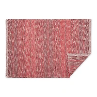DII® Variegated Stripe Handwoven Recycled Yarn Rug