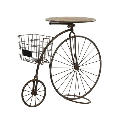 Brown Metal Farmhouse Plantstands, 30" x 36" x 18"