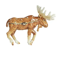 Hello Honey® 3.5" Brown Majestic Moose Trinket Box