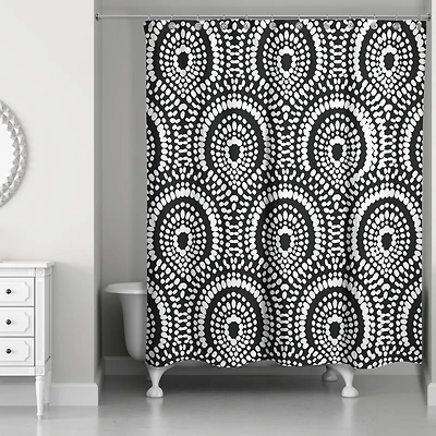 Fan Pattern Shower Curtain